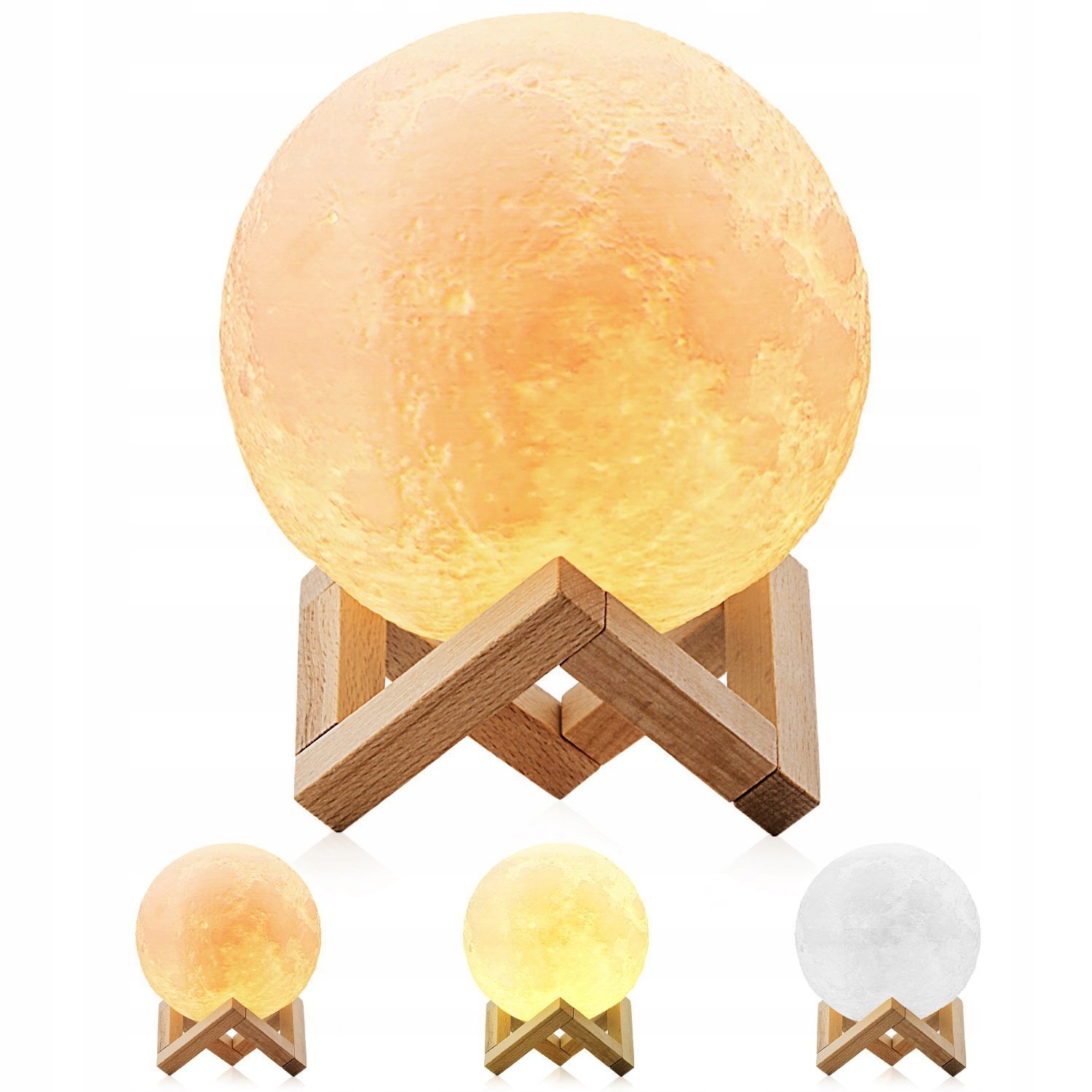 Nočná lampa MOON DEKORATÍVNY 3D MOON 13 CM