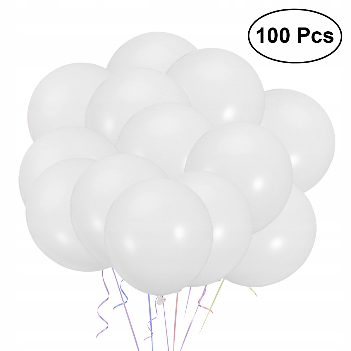 100 ks 12-palcové matné okrúhle latexové balóniky