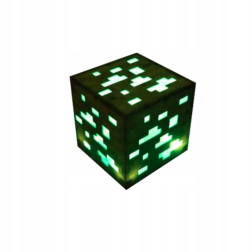 KOSTKA LAMPY MINECRAFT ZELENÉ DETI