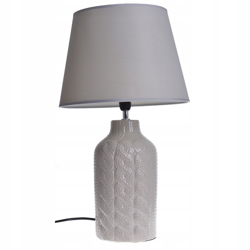 Klasická béžová keramická stolová lampa Sagunto