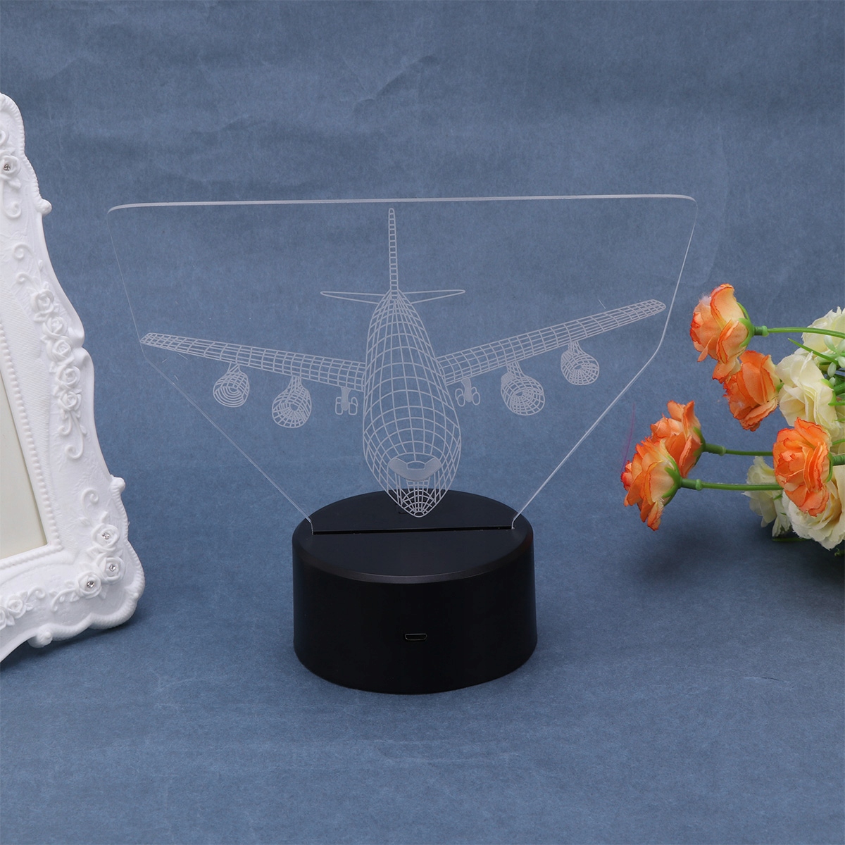 Diaľkové ovládanie Air Plane 3D nočné svetlo USB a Ba