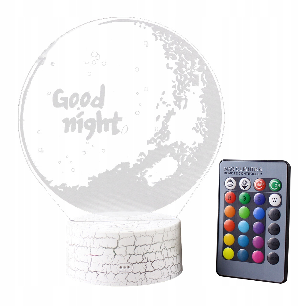 1 sada MY-624 3D Printing Moon Lamp Light k