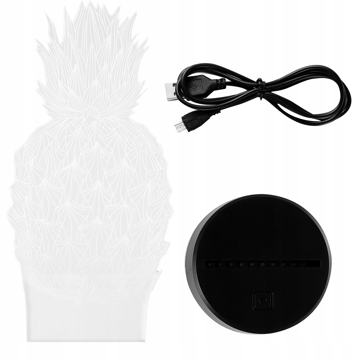 Nočná lampa v tvare ananásu
