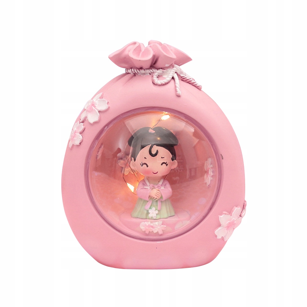1 ks Nočná lampa Creative Hanfu Girl Shape Desi
