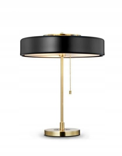 Stolná lampa ARTE čierna - hliník, sklo