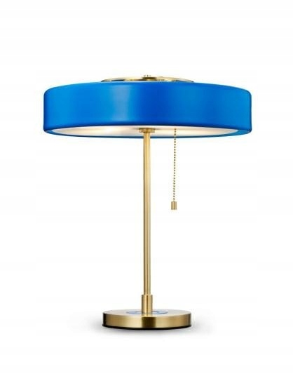 ARTE modrá stolová lampa - hliník, sklo