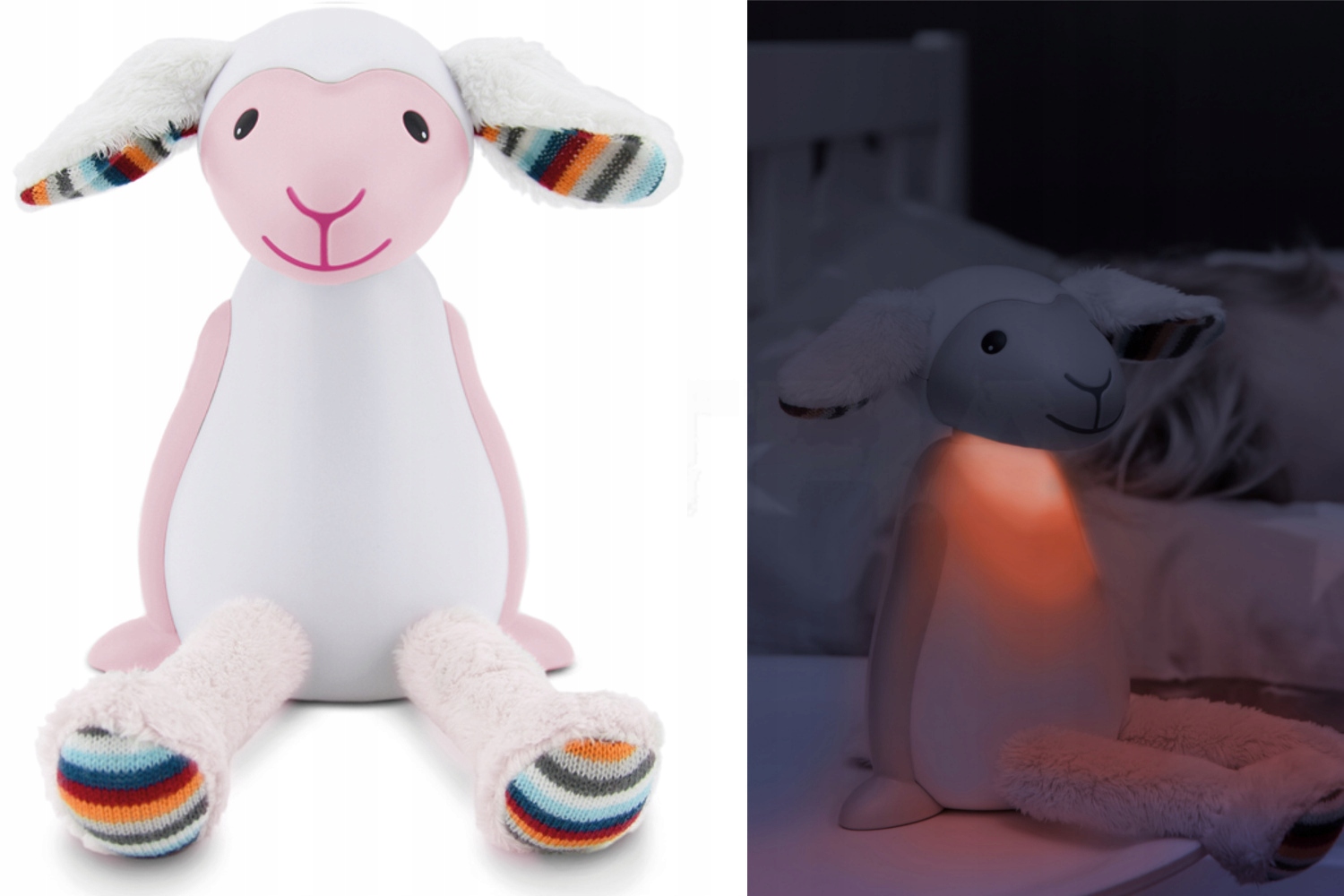 Detská nočná lampa ZAZU FIN Sheep Pink