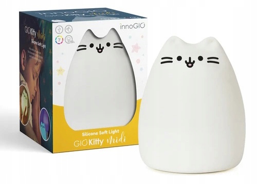 InnoGIO Nočná lampa KITTY Midi touch 7 farieb