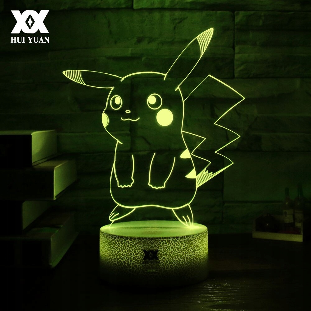 Nočná lampa 3D Pokemon Pikachu Pokemon GO
