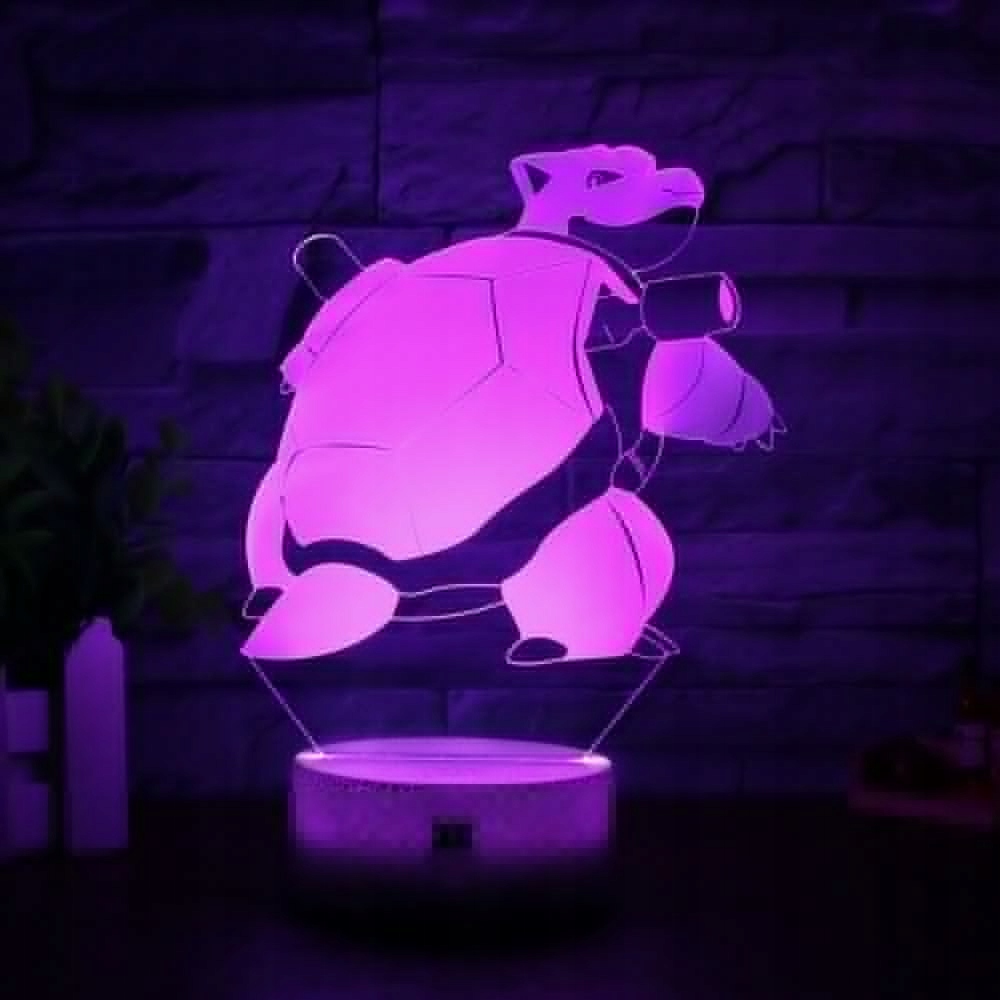 Nočná lampa 3D Pokemon Blastoise Pokemon GO