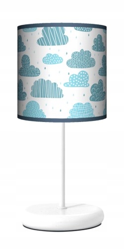 Mraky. Stolová lampa. Nočná lampa. Modré mraky
